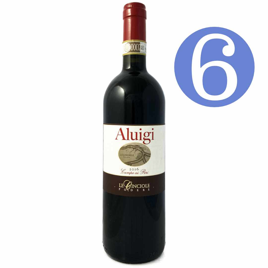 6 bottle case offer Le Cinciole Chianti Classico Gran Selezione Campo di Peri Aluigi made from pure Sangiovese an immaculate natural wine full bodied Tuscan red wine from the 2016 vintage imported by Bat and Bottle