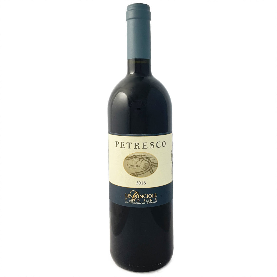 Le Cinciole Petresco 2018 single vineyard Sangiovese super-Tuscan red wine Full bodied and certified organic biodynamic farming
