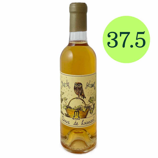 Le Marie. Malvasia Moscato 'Doux de Lissart' half bottle sweet white wine from under Mont Viso imported by at and Bottle