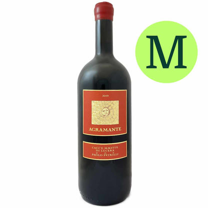 Paolo Petrilli Cacce Mmitte di Lucera Agramante 2019 Magnum medium bodied Italian red wine from northern Puglia highly regarded by the Slow Wine Guide