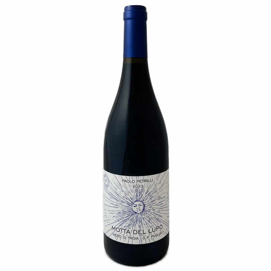 Paolo Petrilli Motta del Lupo Nero di Troia 2023 a medium to full bodied organic  artisan wine from Puglia in southern Italy