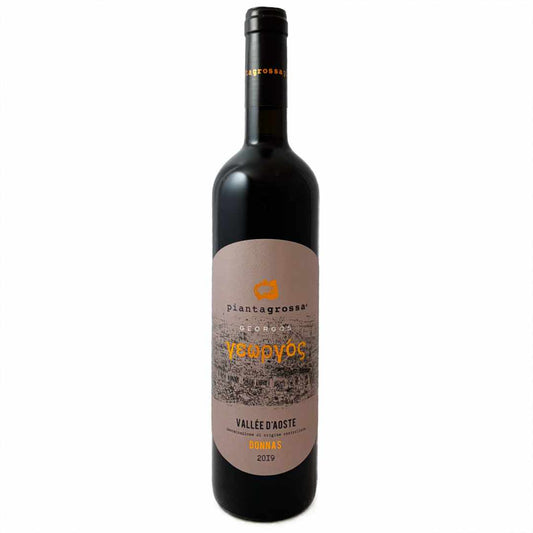 Pianta Grossa. Valle d'Aoste Donnas 2019 'Georgos' 75cl bottle great extreme winemaking from the mountainsides north of Carema. Imported by Bat and Bottle