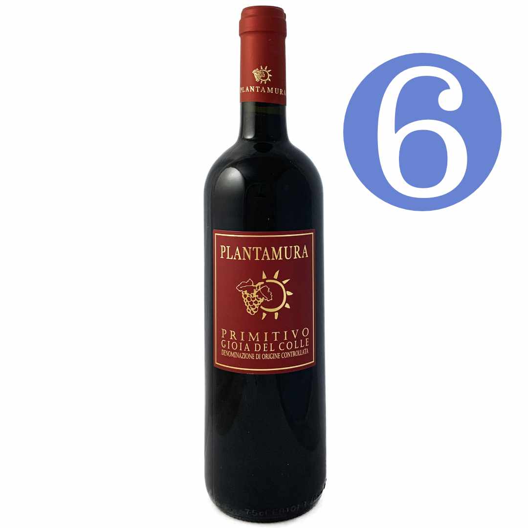 Plantamura Parco Largo is a delicious primitivo from Gioia del Colle Puglia is available in a 6 bottle offer