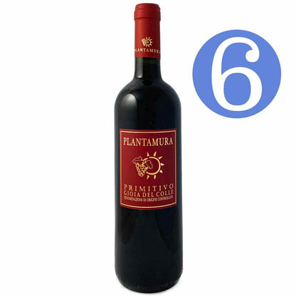 Plantamura Parco Largo is a delicious primitivo from Gioia del Colle Puglia is available in a 6 bottle offer