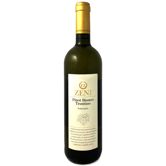 Zeni (Roberto). Pinot Bianco 'Seipergole' high altitude dry white wine