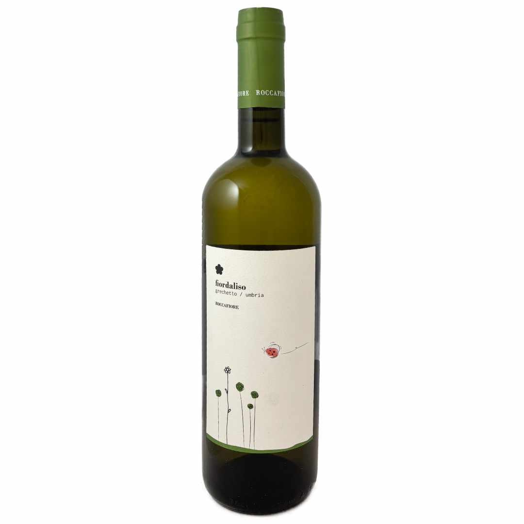 Roccafiore Fiordaliso 2024 Grechetto di Todi from Umbria a dry white Italian wine imported by Bat and Bottle