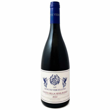 Tenute Vercellino Coste della Sesia Rosso 2022 a Nebbolo based Alto Piemonte wine with Croatina Barbera and Uva Rara medium bodied red Italian wine artisan production grown on sandy soils volcanic rock