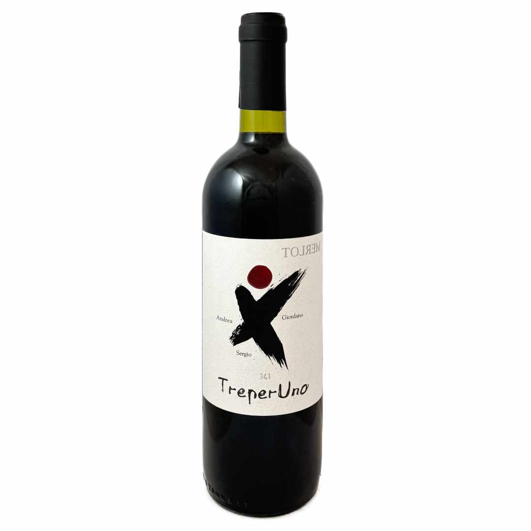 TrePerUno, an incredibly rare and eclectic blend of 3 merlots, from three producers, great friends, who, following the success of their Primovolo, then decided to make a blend of their different regions' Merlot: