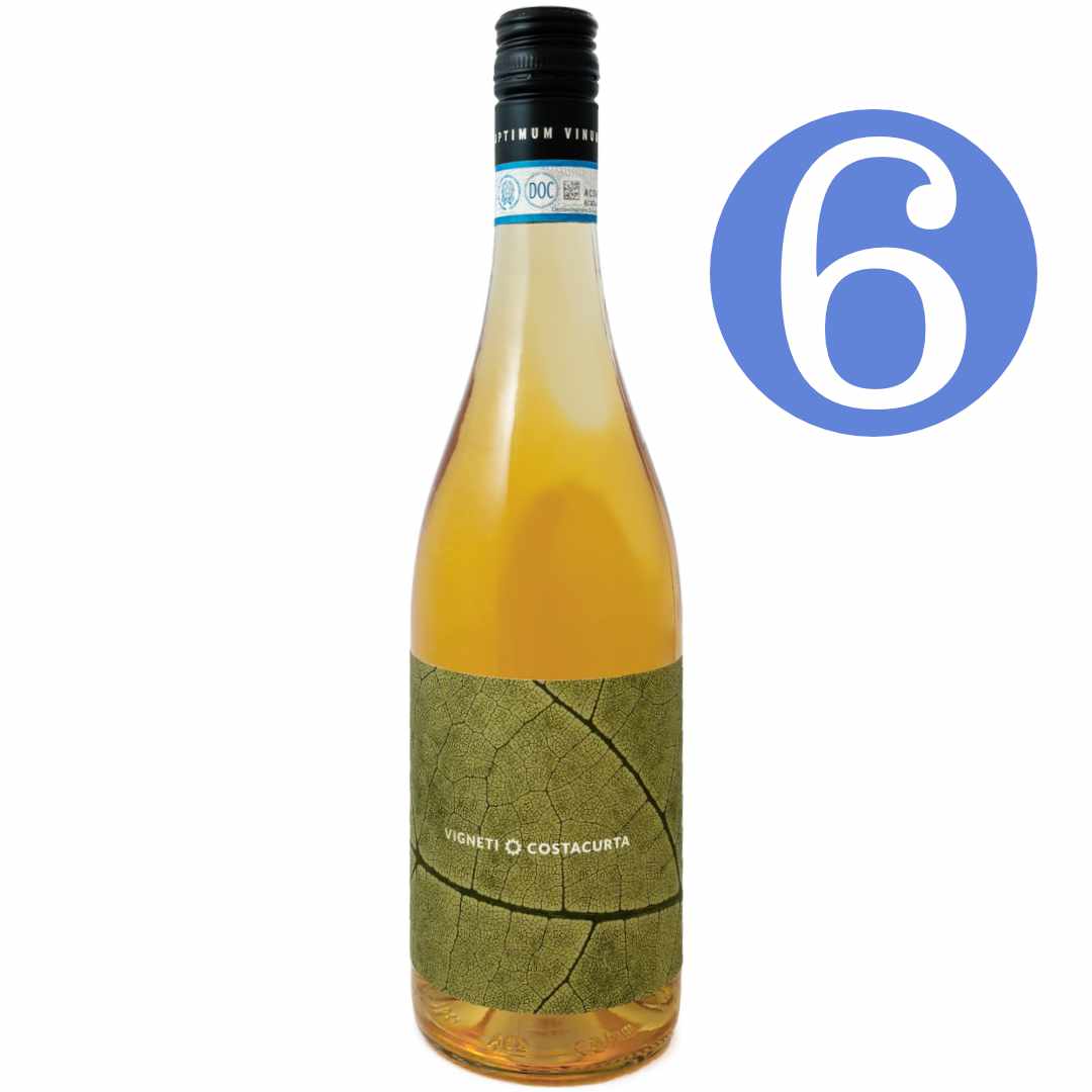 Costacurta. Rose 'Mezzatinta' Colline Novaresi Alto Piemonte made from Nebbiolo grown in Ghemme and Sizzano a dry pale rose wine 6 bottle case