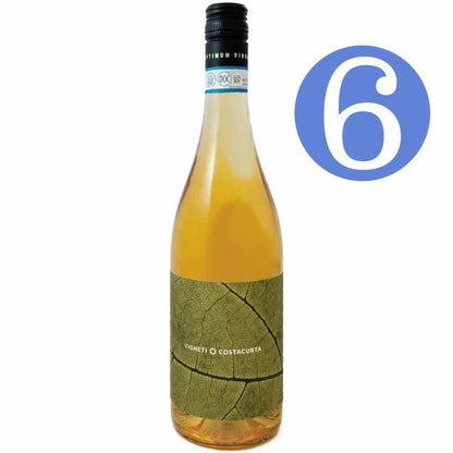Costacurta. Rose 'Mezzatinta' Colline Novaresi Alto Piemonte made from Nebbiolo grown in Ghemme and Sizzano a dry pale rose wine 6 bottle case