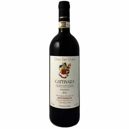 Antoniolo. Gattinara Riserva 'Osso San Grato' 2017 single vineyard Nebbiolo from the Alto Piemonte