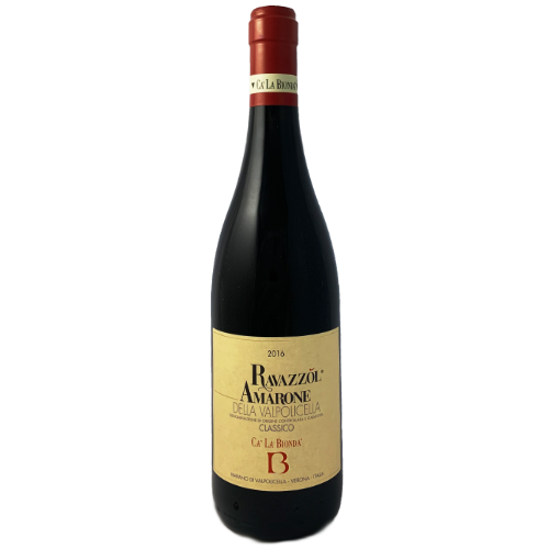 Ca la Bionda Amarone Ravazzol 2016 single vineyard 'Ravazzol' Full boddied Italian red wine, made using the appassimento system