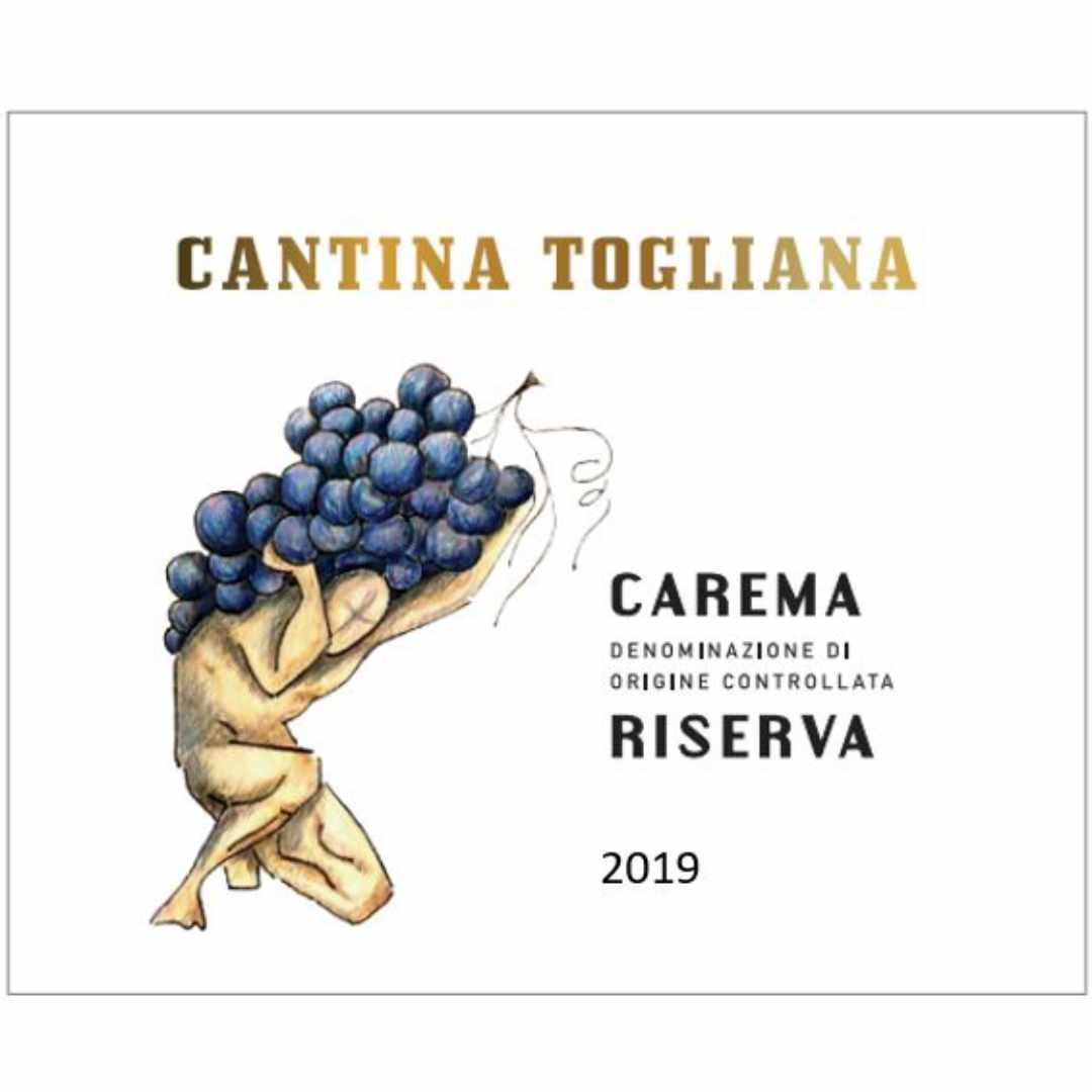 Cantina Togliana Carema Riserva 2019 label Picotendro or Nebbiolo from Piemonte Heroic mountain wine imported by Bat and Bottle