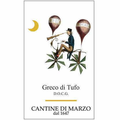 Cantine di Marzo Greco di Tufo Le Vigne. Italian dry white wine. Campania, Italy