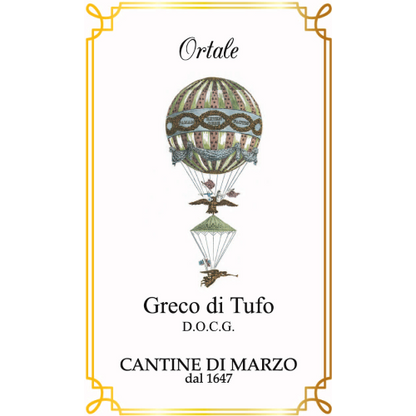 Cantine di Marzo Greco di Tufo Ortale 2017 Intense, complex dry white single-vineyard wine from Tufo in Campania, Italy