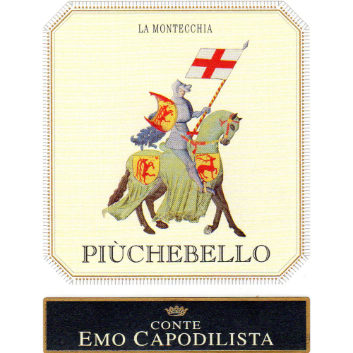 Conte Emo Capodilista La Montecchia Moscato Piuchebello Dry Muscat Label