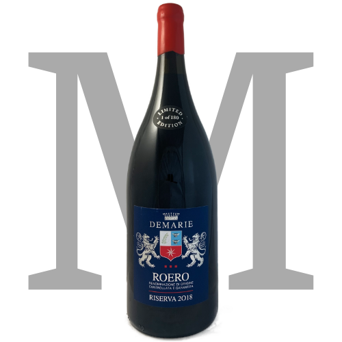 Demarie Nebbiolo Roero  Riserva 2018  is a full bodied red wine made from Nebbiolo in the Roero Piemonte Italy