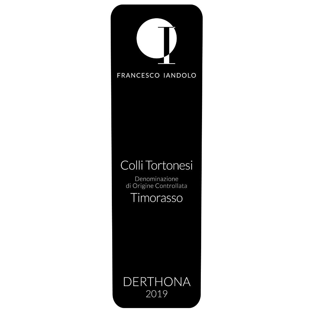 Francesco Iandolo Timorasso Derthona Colli Tortonesi auctonous white grape making a medium to full bodied dry white from Piemonte Piedmont Italy Wine Label