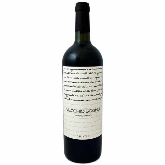 Giustini Vecchio Sogno Negroamaro old vine Puglia full bodied Italian red wine