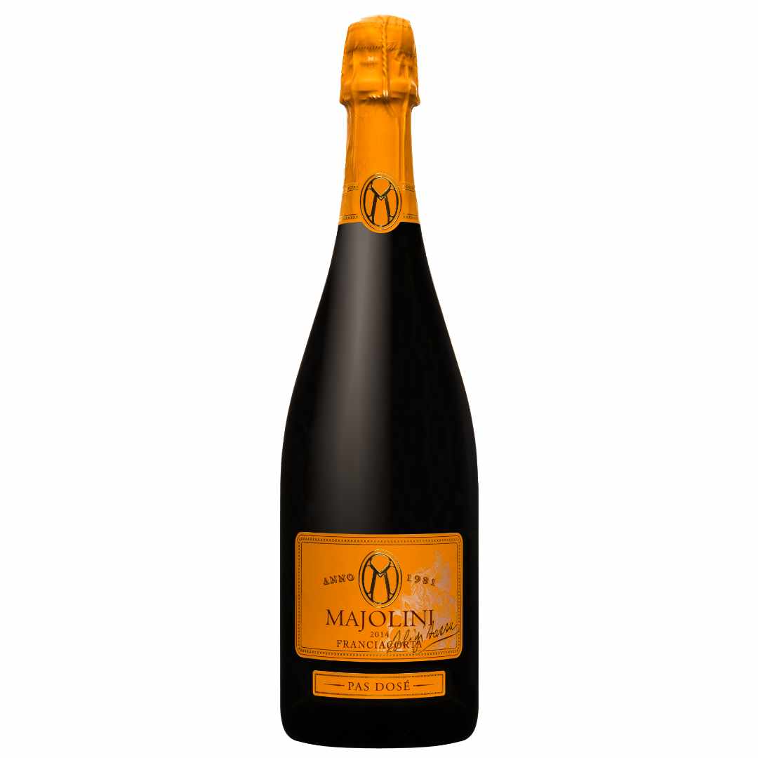 Majolini's Franciacorta, Pas Dose, AligiSassu 2015. Italian sparkling wine from Lombardia