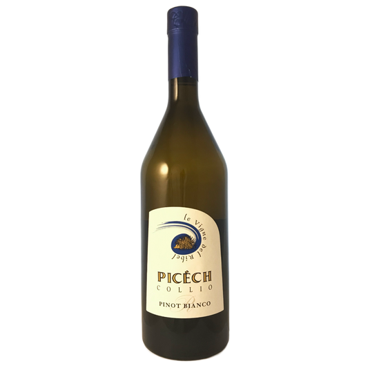 Picech. Pinot Bianco medium bodied dry white wine from the Collio in the Friuli Italy