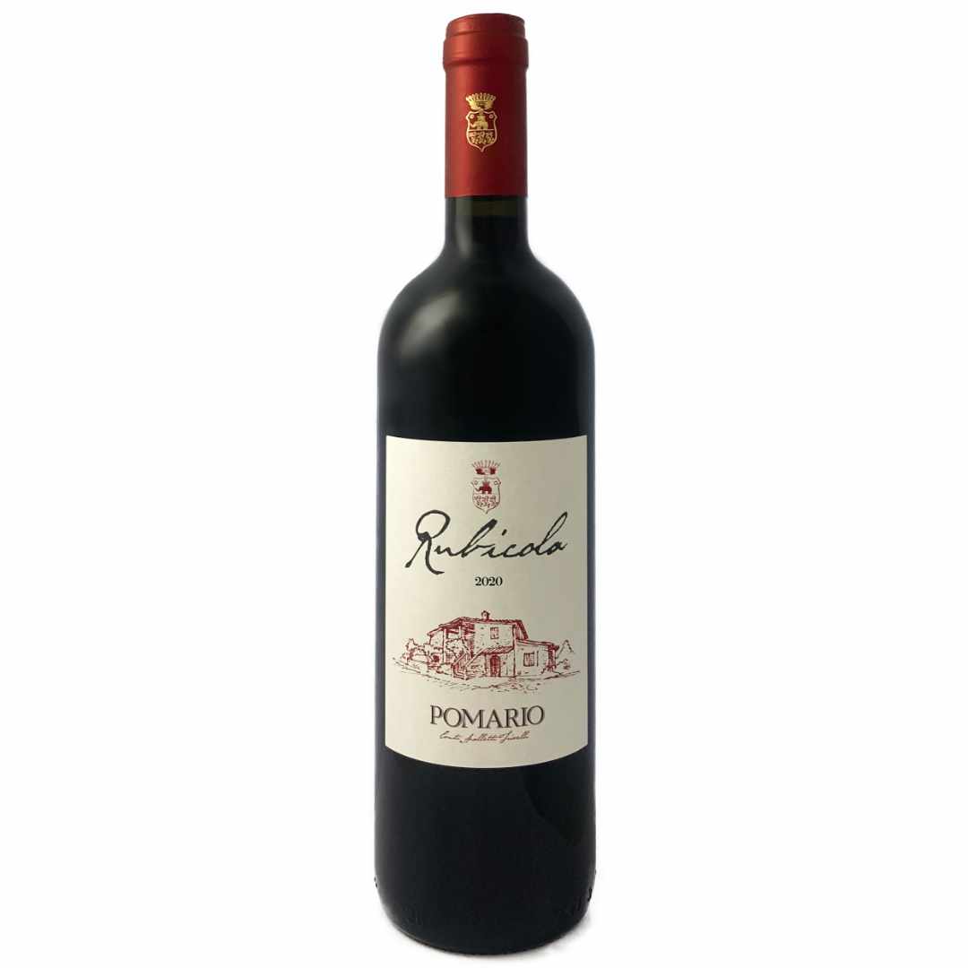 Pomario. Rubicola 2020 a medium bodied dry red wine from Umbria Italy made from biodynamic Sangiovese organic wine